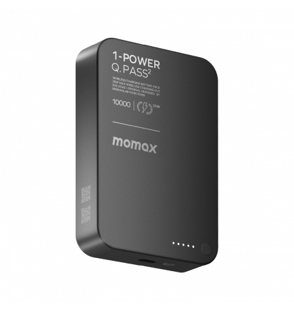 Momax 1-Power Q.Pass² 10000mAh Qi2 25W Magnetic Wireless Battery Pack