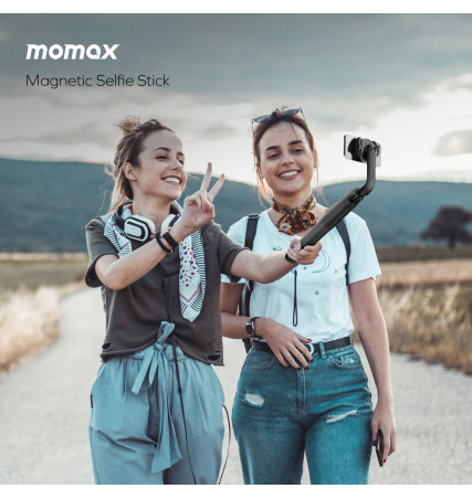 Momax 1-Snap Pole Magnetic Tripod Selfie Stick with Wireless Remote