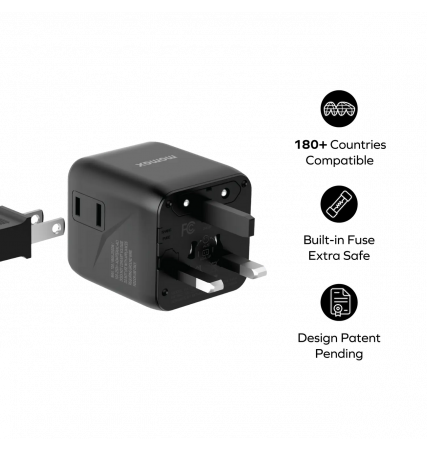 Momax 1-World Travel Adapter 