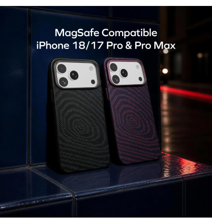 Sōma Carbon – City Wave Aramid Magnetic Case iPhone 18 Series