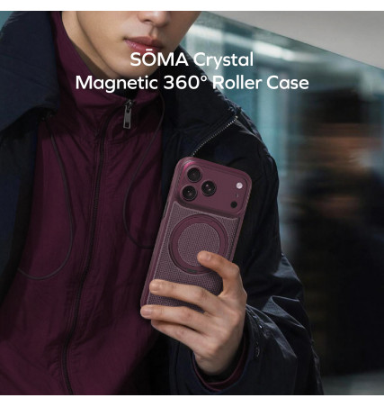 Sōma Crystal MagSafe Case with 360° Kickstand for iPhone 18 Series