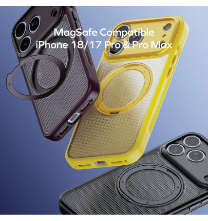 Sōma Crystal MagSafe Case with 360° Kickstand for iPhone 18 Series