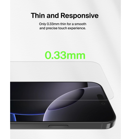 Belkin Tempered Glass Screen Protector for iPhone 17 Pro Max & iPhone 16 Pro Max - 2 pack 