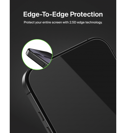 Belkin Tempered Glass Screen Protector for iPhone 17 Pro Max & iPhone 16 Pro Max - 2 pack 