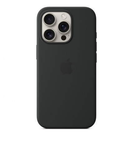 iPhone 16 Pro Silicone Case with MagSafe – Black