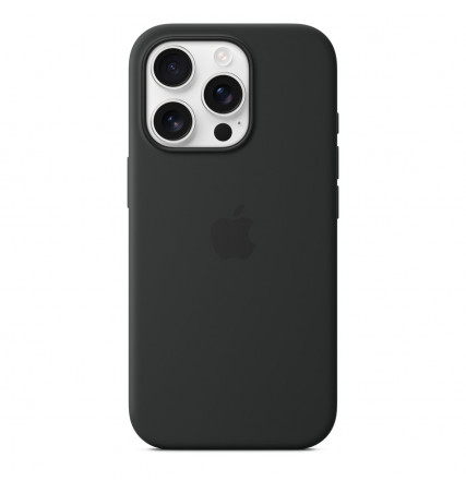 iPhone 16 Pro Silicone Case with MagSafe – Black