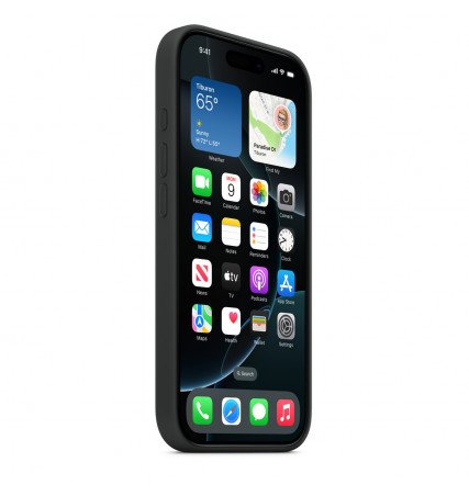 iPhone 16 Pro Silicone Case with MagSafe – Black