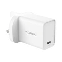 Momax One Plug 30W USB-C Charger UK PLUG (White) 