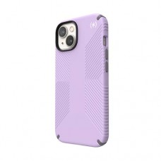 Speck Presidio2 Grip - Case iPhone 14 with MICROBAN coating (Spring Purple / Cloudygrey / White)
