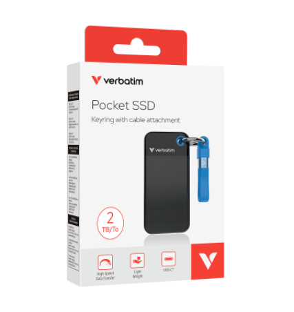 Verbatim Pocket SSD - Black/Blue